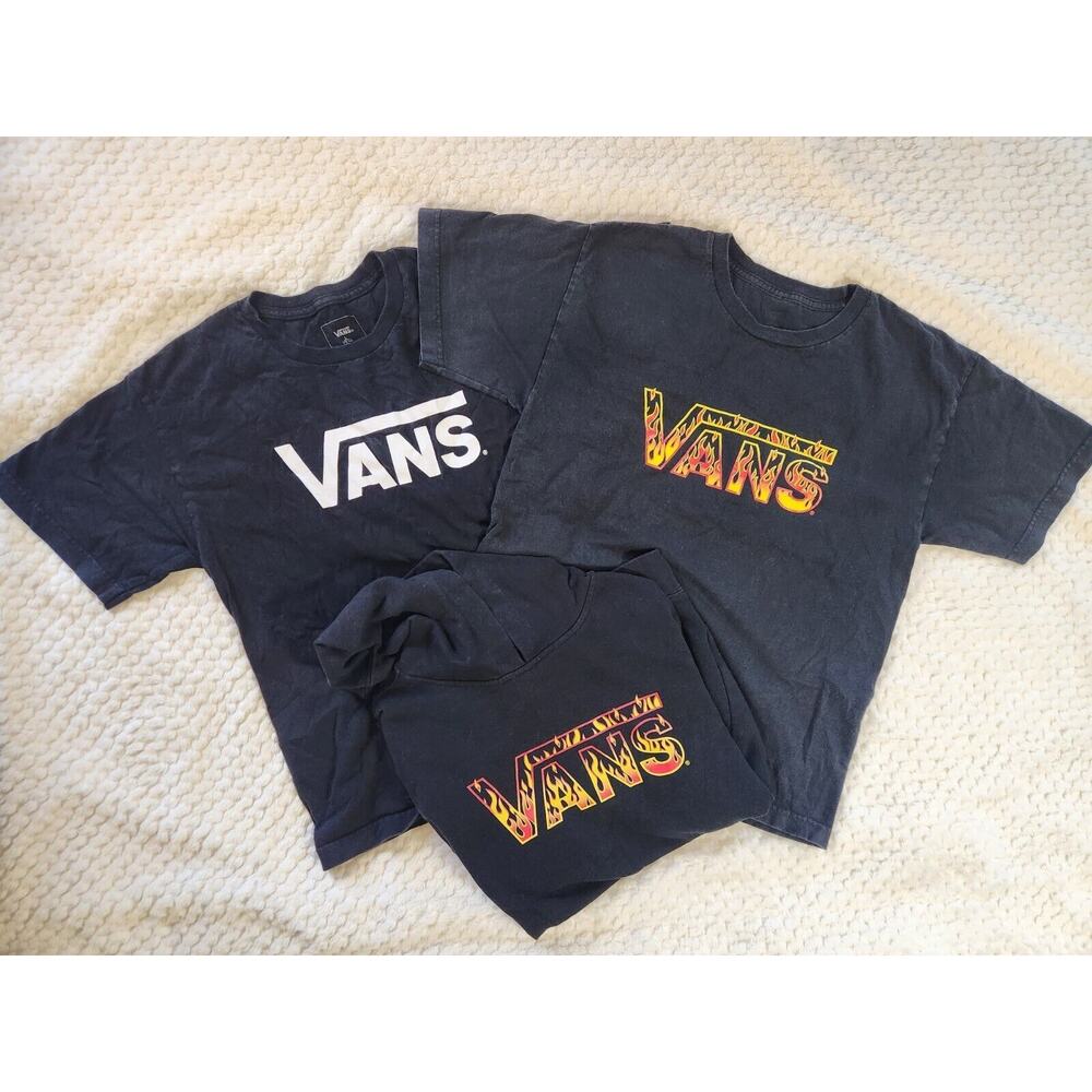 Youth Large Vans Lot Of 3 Tshirt And Hoodie Graphic Tee Logo Bundle YL
